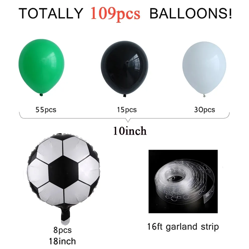 109pcs Soccer Party Balloon Garland Kit - (RA14)