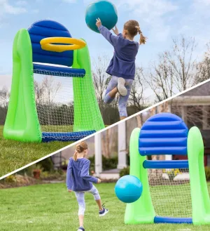 2-IN-1 INFLATABLE B-BALL & SOC