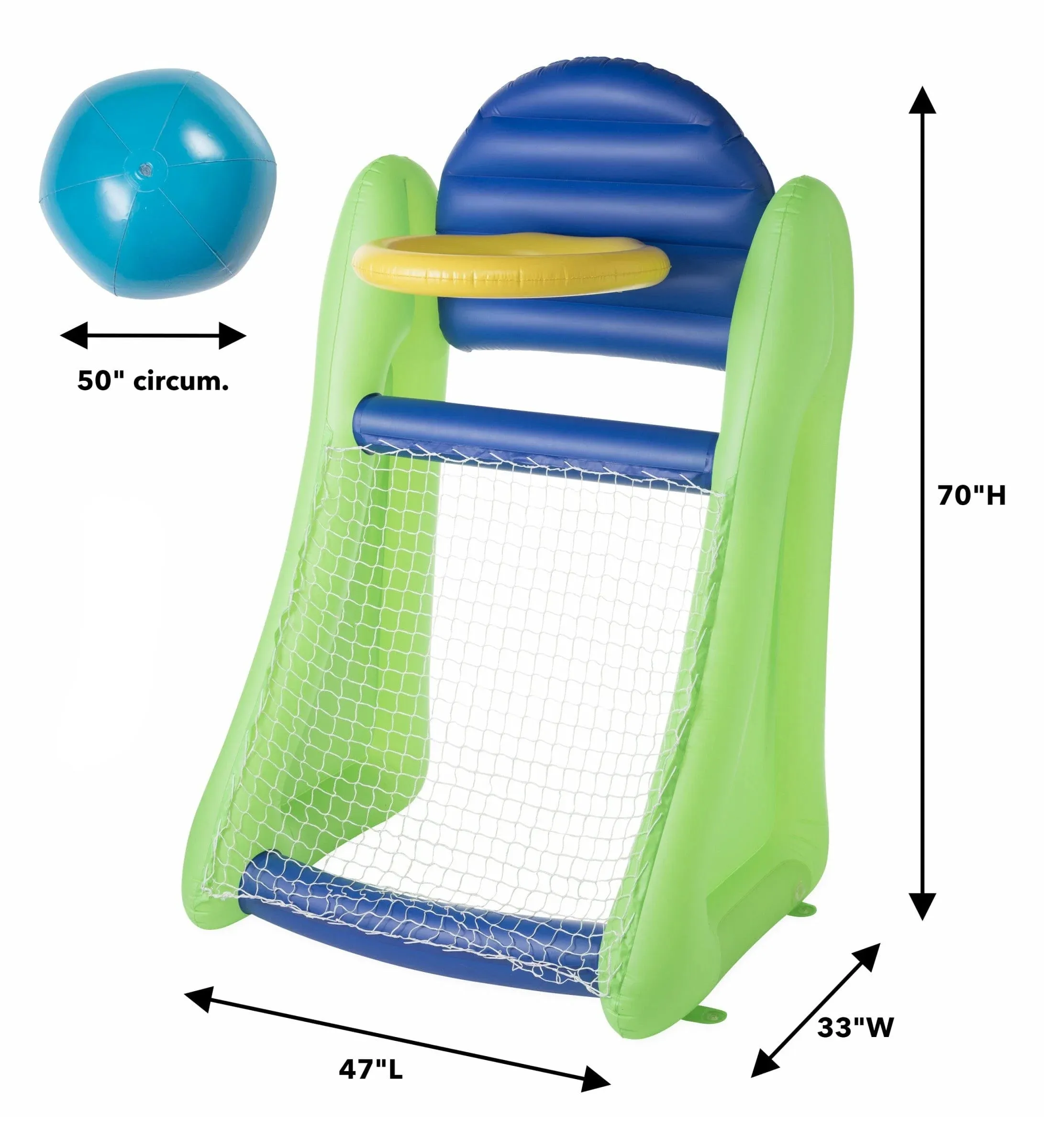 2-IN-1 INFLATABLE B-BALL & SOC