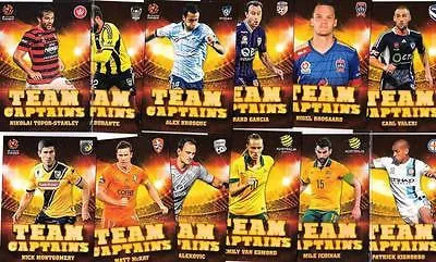 2015-16 Tap'n'play FFA A-League Soccer, Team Captains Set , # TC-1 to TC12