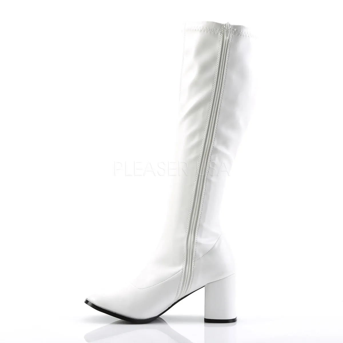 3 Inch Heel GOGO-300 White Pu