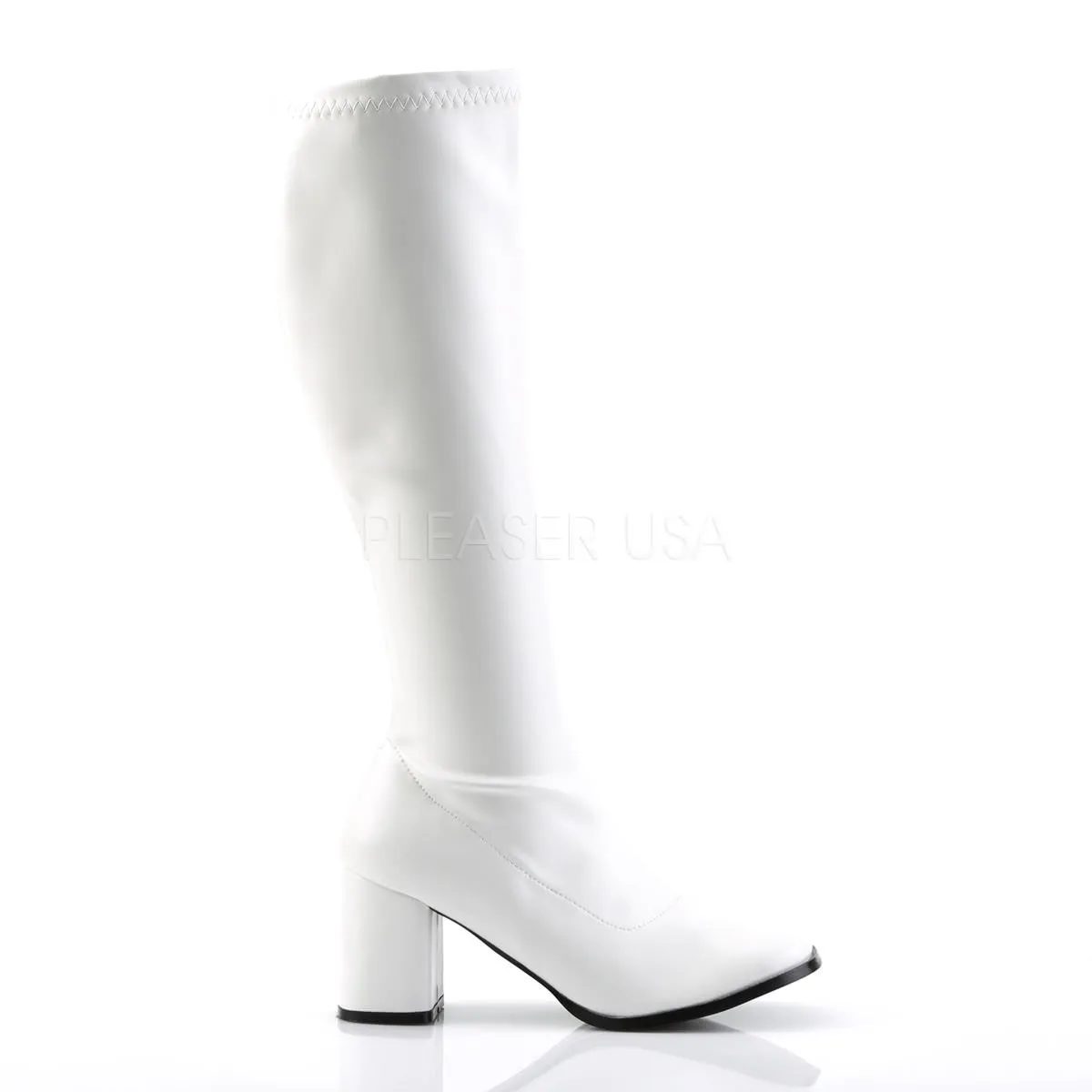 3 Inch Heel GOGO-300 White Pu