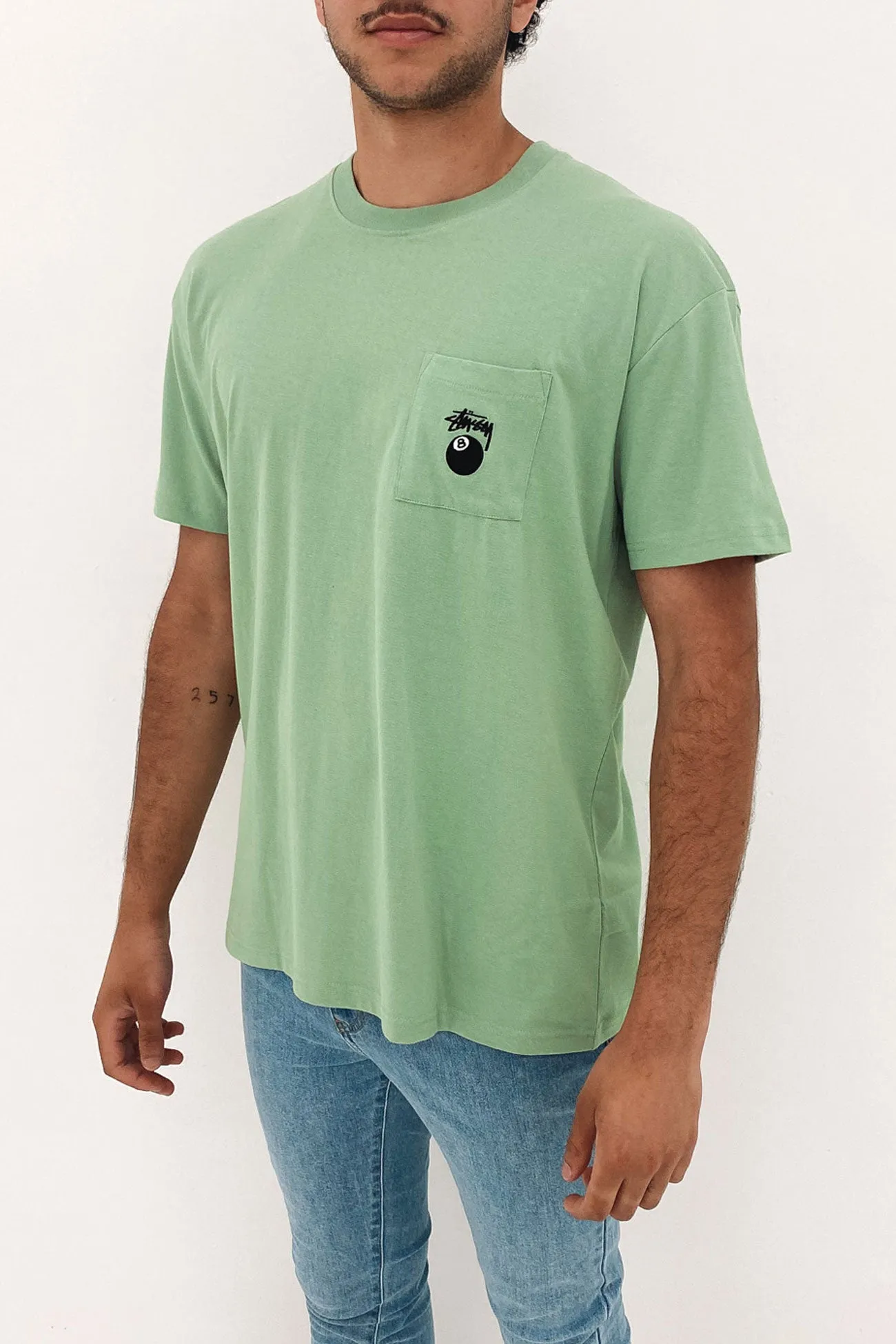 8 Ball Heavyweight Short Sleeve Tee Basil