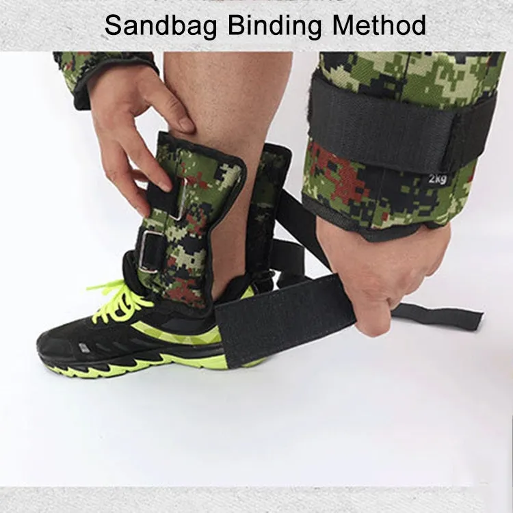 A Pair of Selling Fitness Loading Equipment Ankle Weights Gaiter Sandbags, Adjustable Invisible Running Sports Sandbags, Weight: 6kg