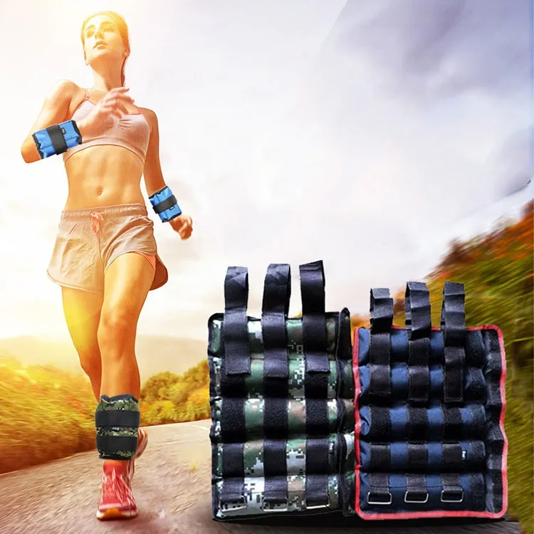 A Pair of Selling Fitness Loading Equipment Ankle Weights Gaiter Sandbags, Adjustable Invisible Running Sports Sandbags, Weight: 6kg