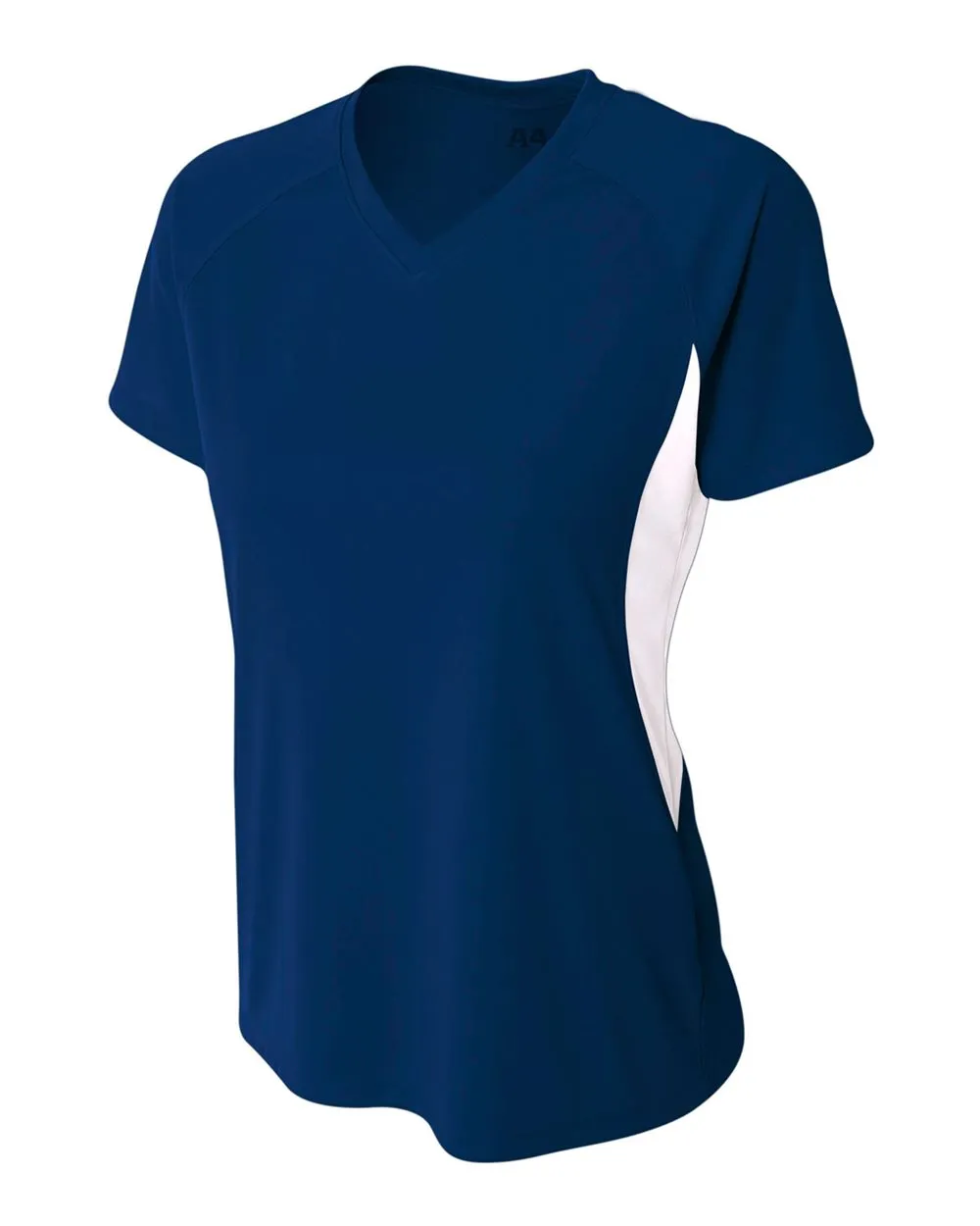 A4 Women's Color Block Performance V-Neck