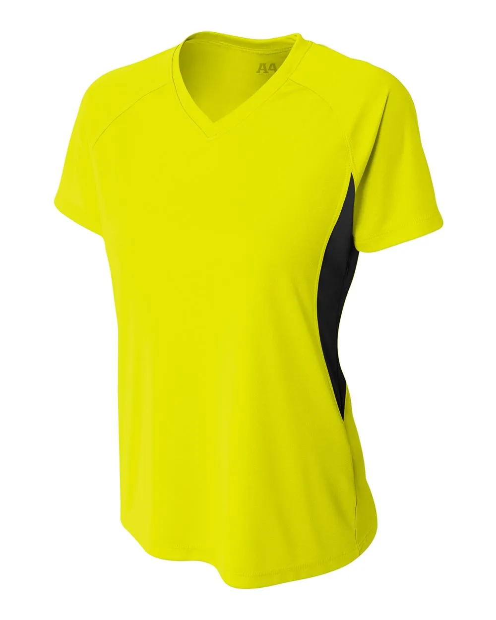 A4 Women's Color Block Performance V-Neck