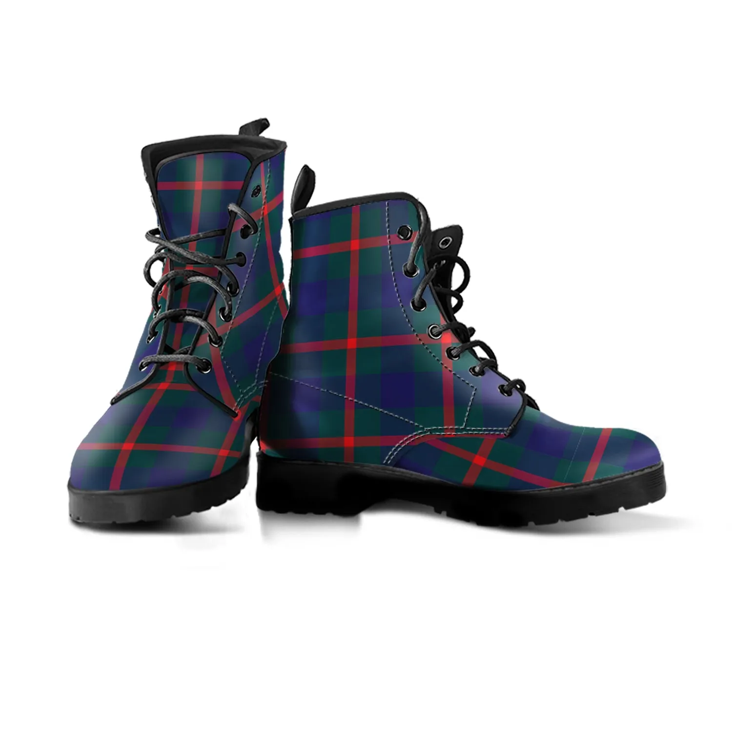 Agnew Tartan Leather Boots