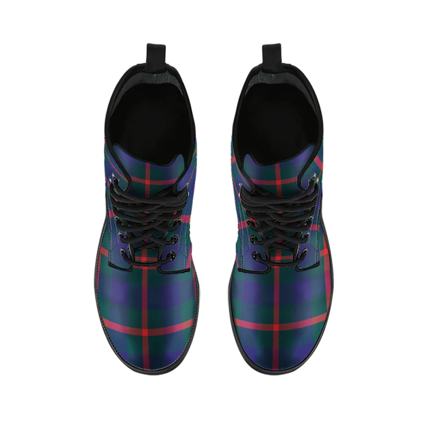 Agnew Tartan Leather Boots