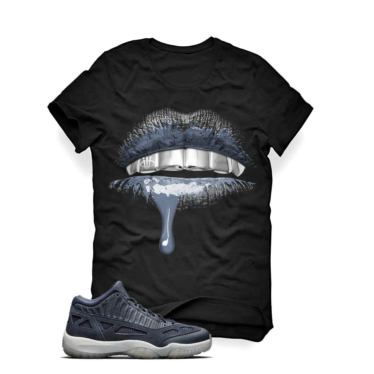 Air Jordan 11 Low "Midnight Navy" Black T (Lips)