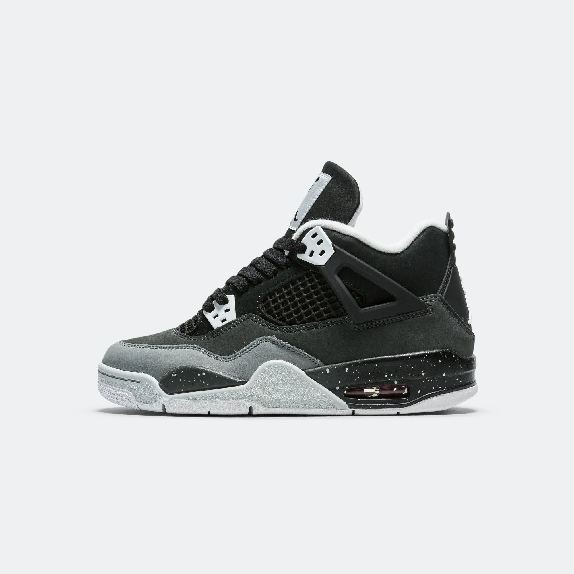 Air Jordan 4 Retro (GS) - Black/White-Anthracite