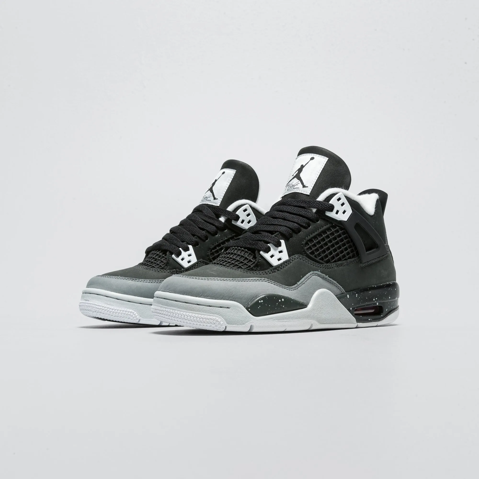 Air Jordan 4 Retro (GS) - Black/White-Anthracite