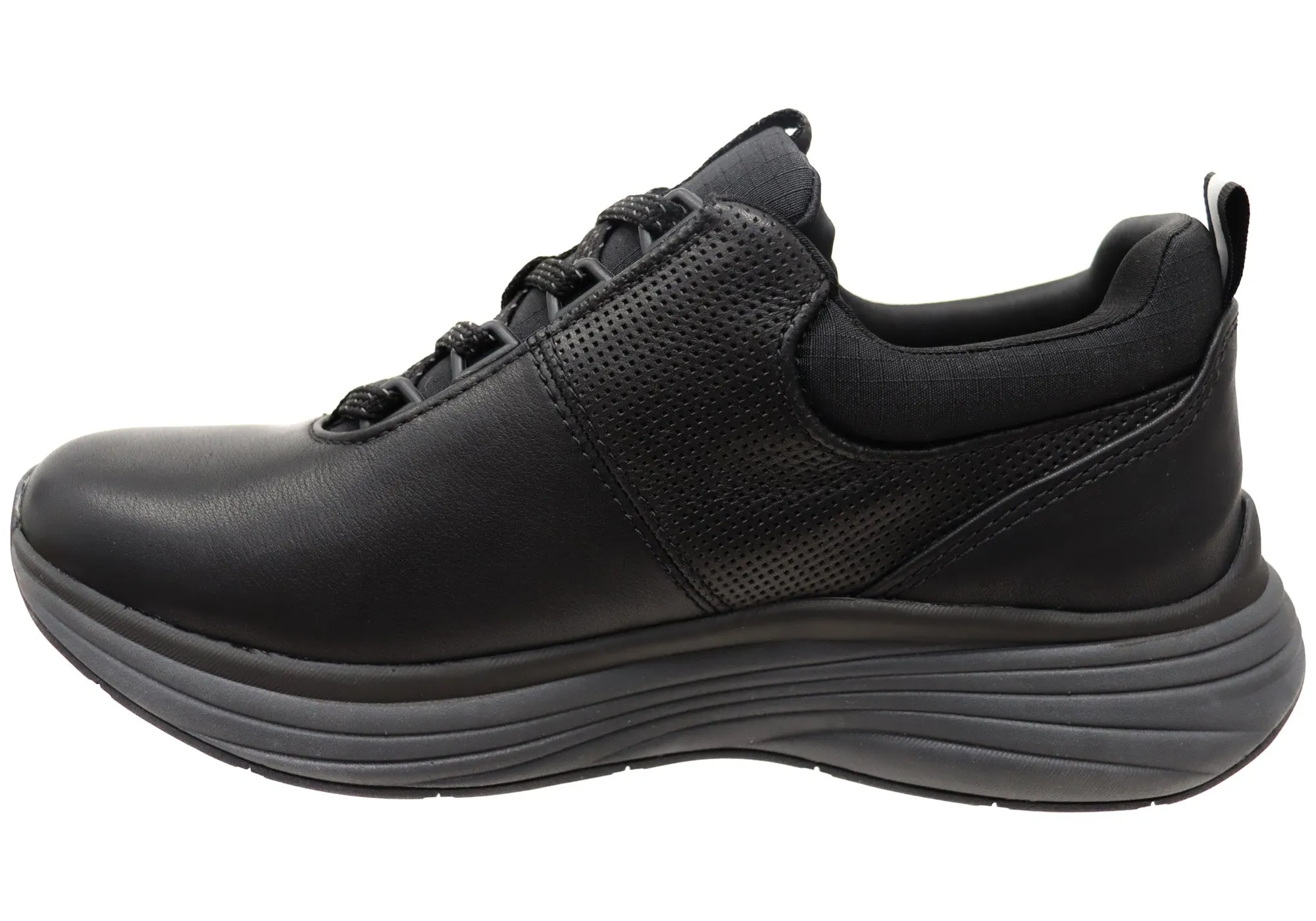 Align Tahoe Mens Comfortable Leather Wide Fit Arch Support Sneakers