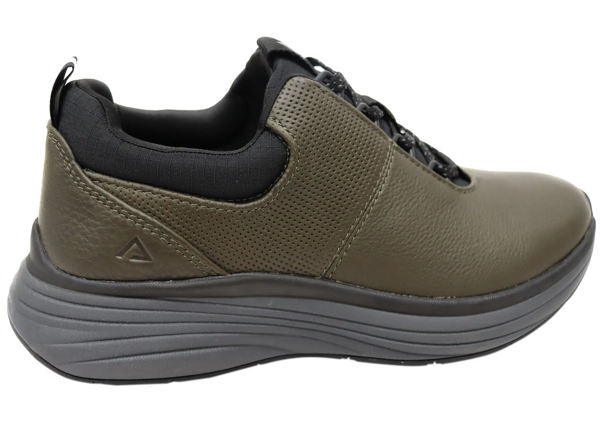 Align Tahoe Mens Comfortable Leather Wide Fit Arch Support Sneakers