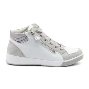 Ara Rei High Top Sneaker (Women) - Fog/White/Silver