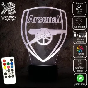 ARSENAL Football Club Soccer 3D LED Night Light Lamp