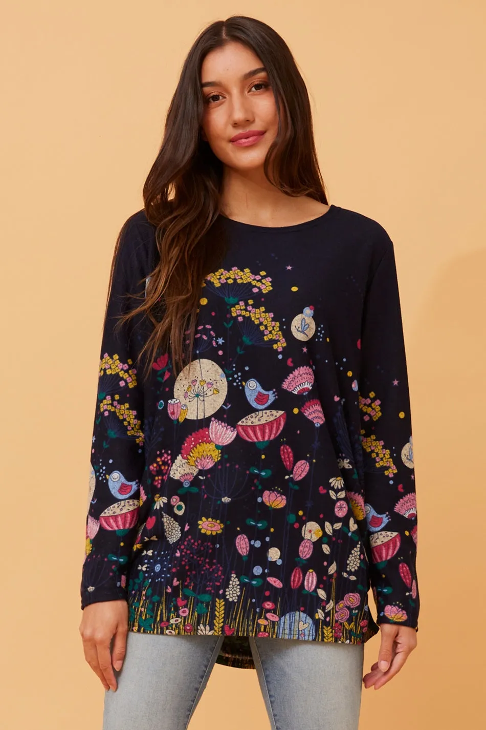 BEAU WILDLIFE PRINT TOP