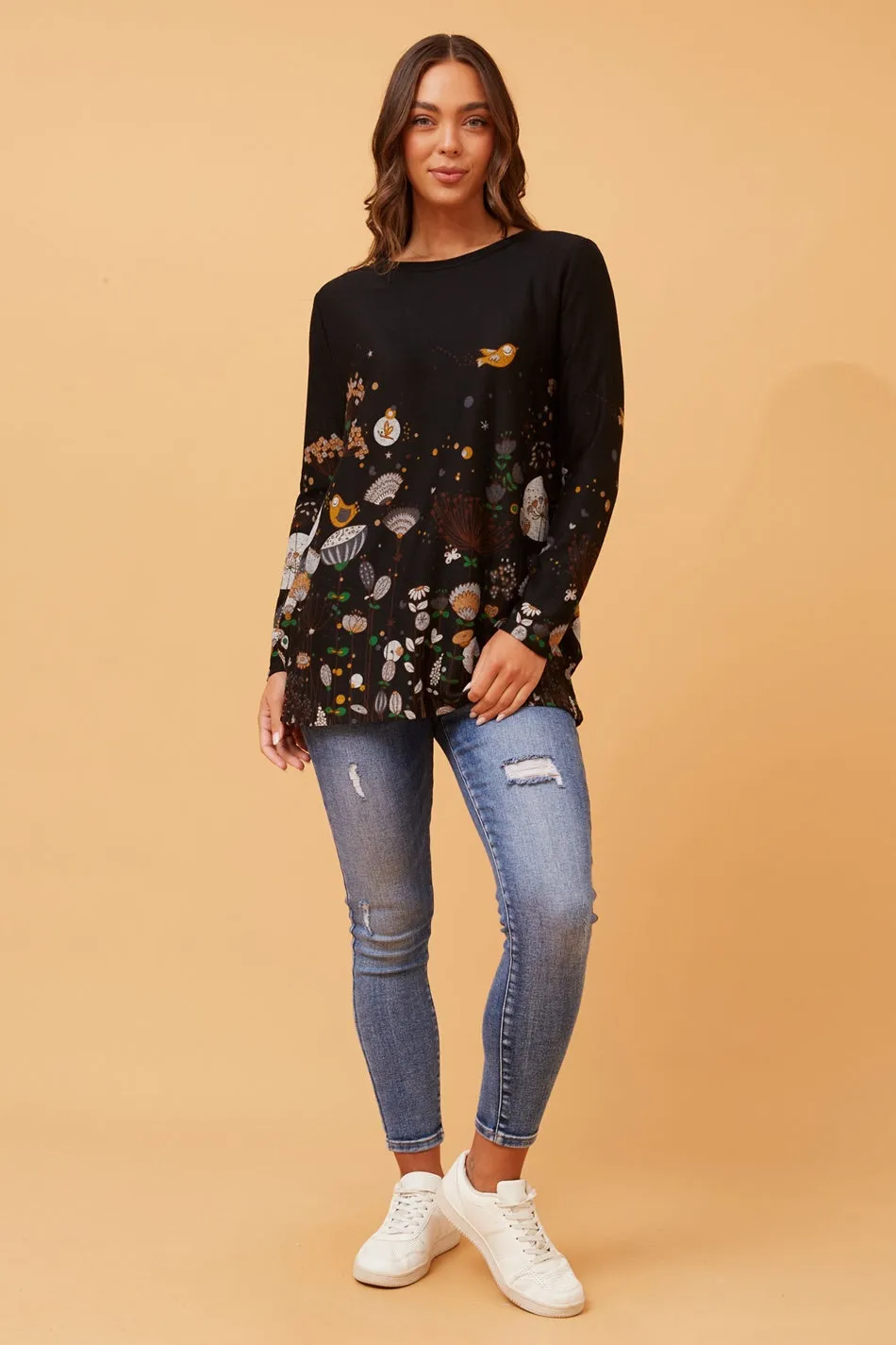 BEAU WILDLIFE PRINT TOP