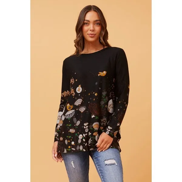 BEAU WILDLIFE PRINT TOP