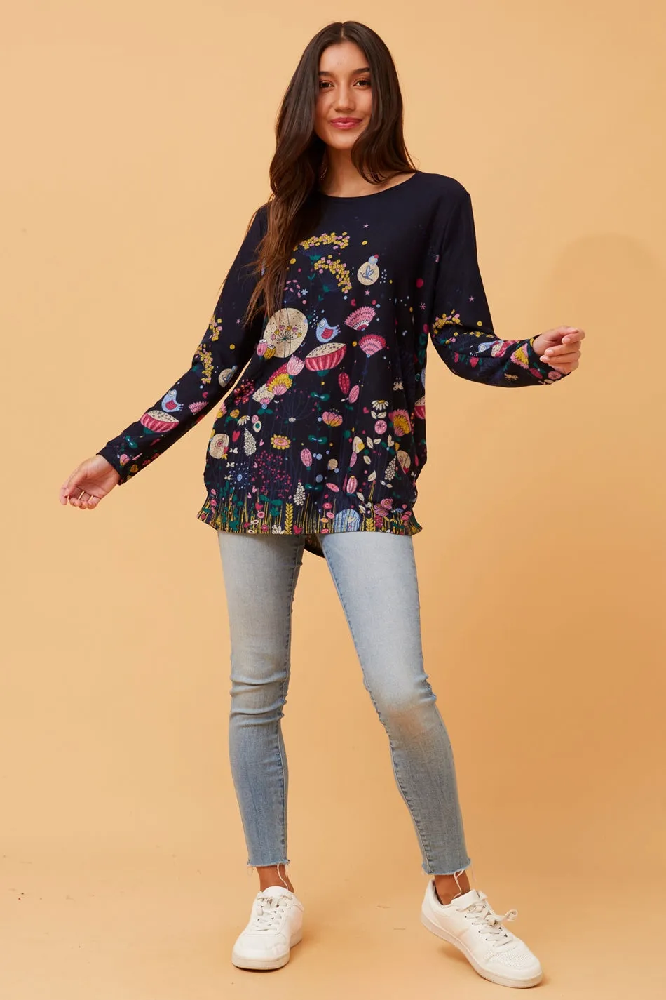 BEAU WILDLIFE PRINT TOP