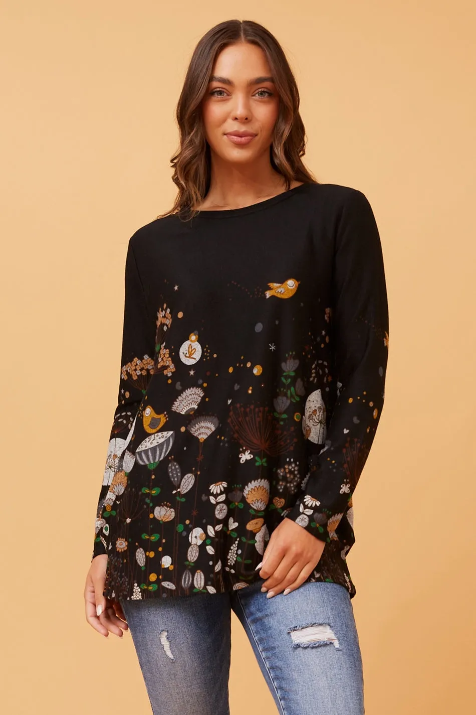 BEAU WILDLIFE PRINT TOP