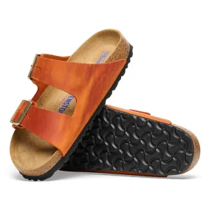 Birkenstock arizona oiled full grain leather n1026592 burnt orange