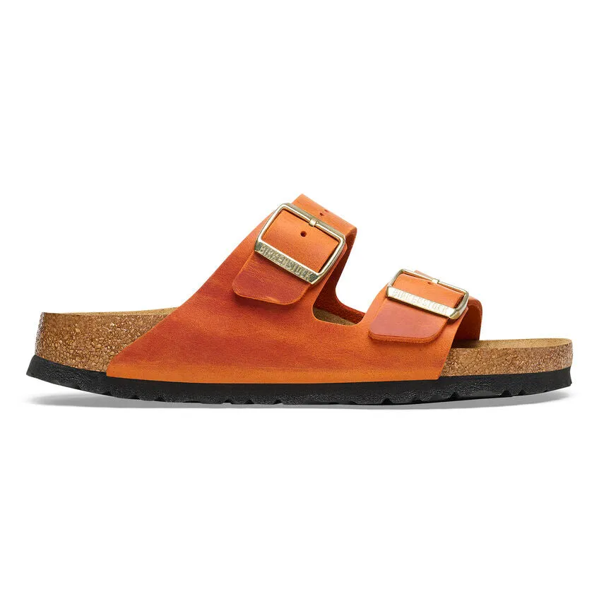 Birkenstock arizona oiled full grain leather n1026592 burnt orange