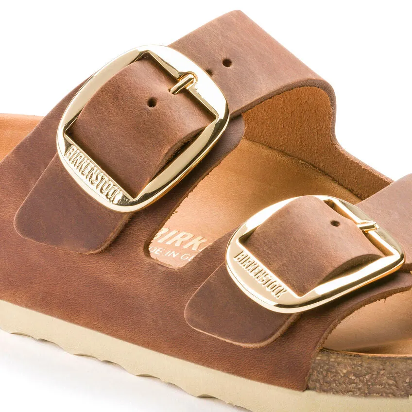 Birkenstock oiled leather arizona big buckle  n1011073 cognac