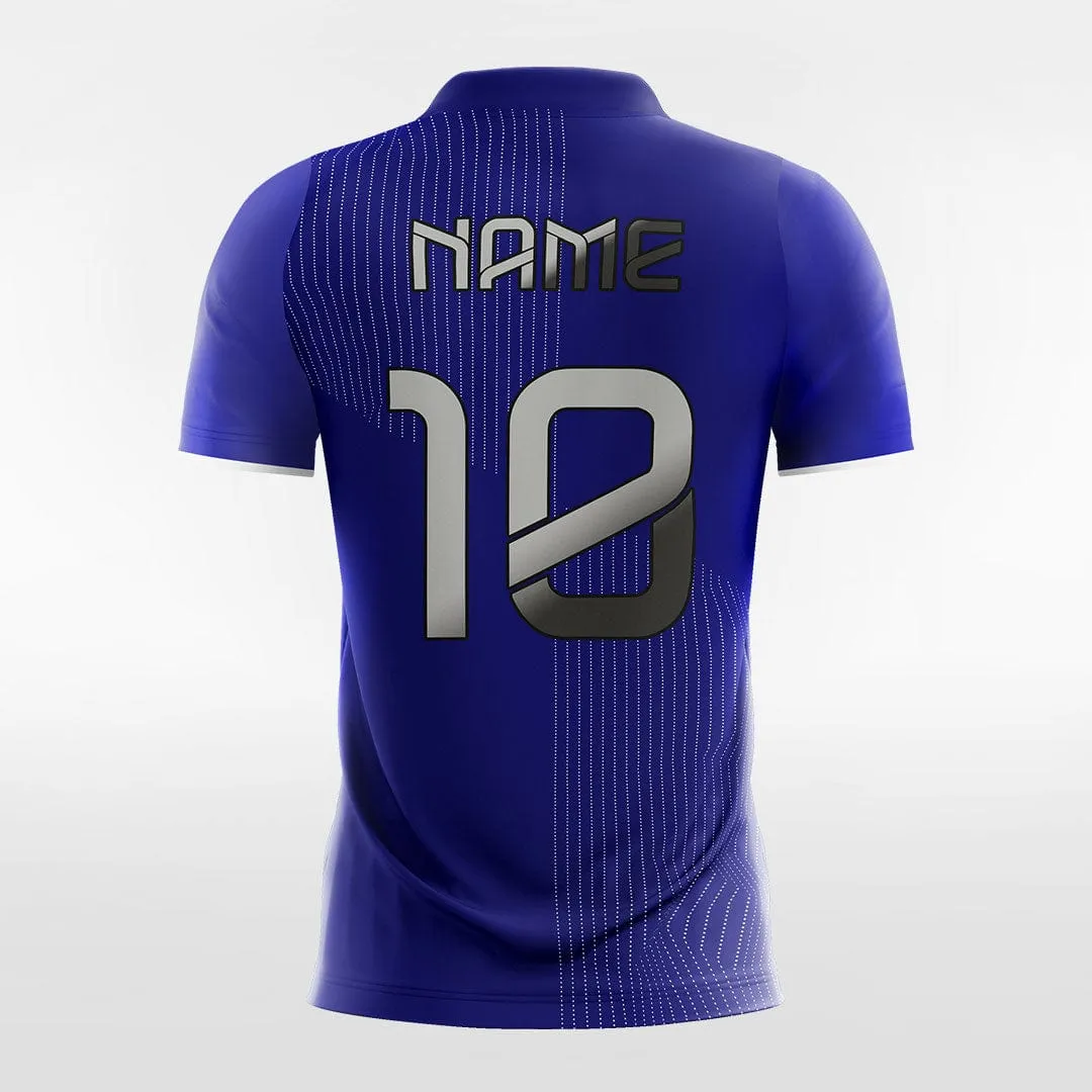 Blue Stripe - Women Custom Soccer Jerseys Design Color Block