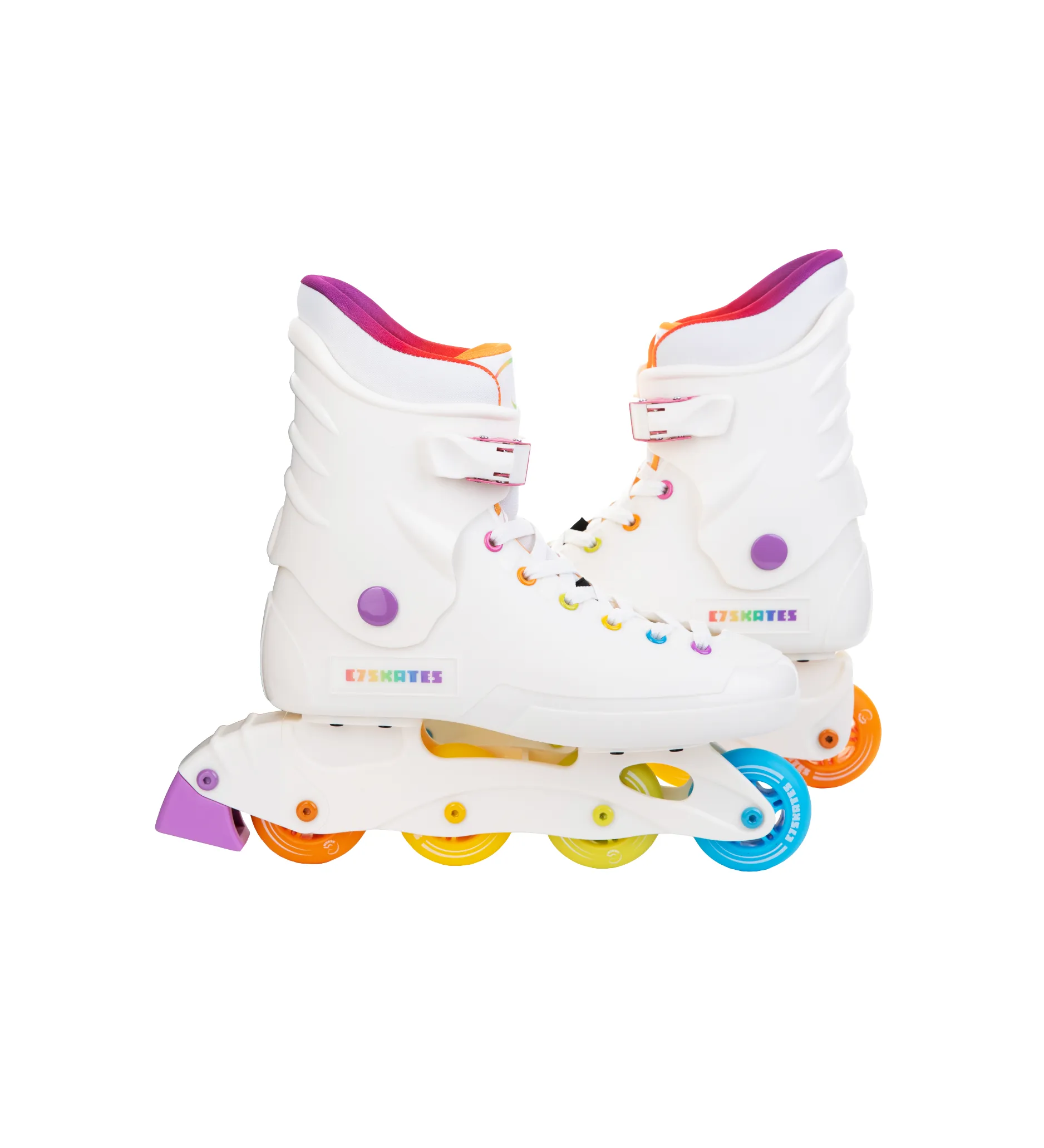 C7skates Rainbow Nostalgic Adult Inline Skates