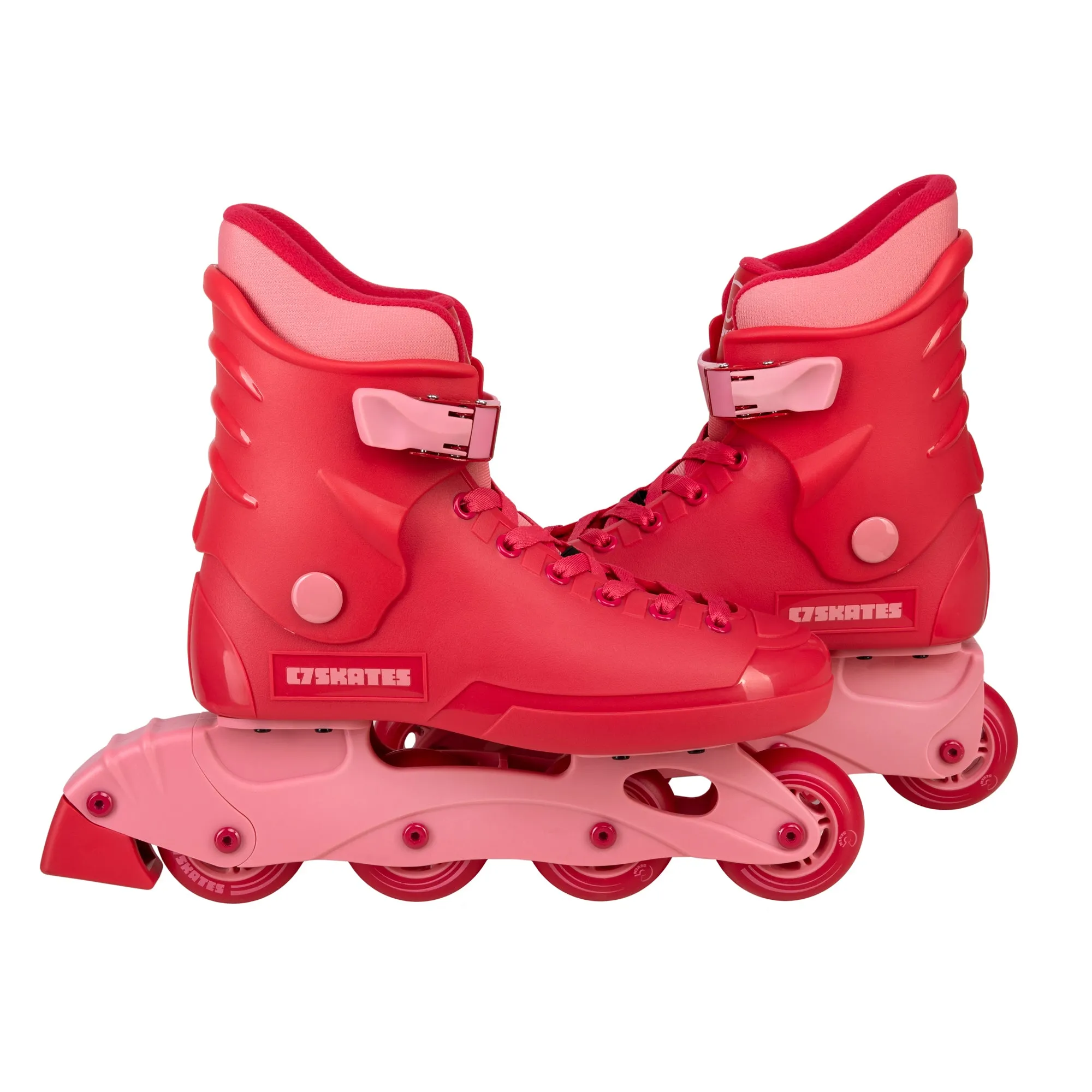 C7skates Red Hot Nostalgic Adult Inline Skates