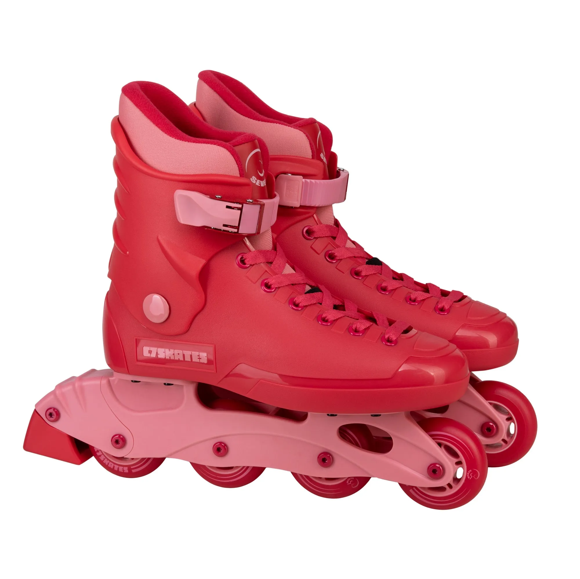 C7skates Red Hot Nostalgic Adult Inline Skates