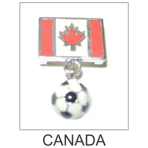 Canada Soccer Ball Bracelet