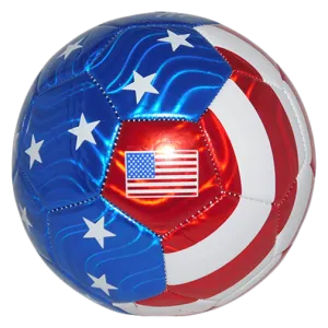 Carli Lloyd Autographed USA Flag Soccer Ball Inscribed 2X WC Champs JSA