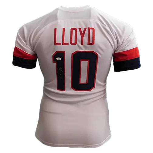 Carli Lloyd Autographed White USA Soccer Jersey (JSA)