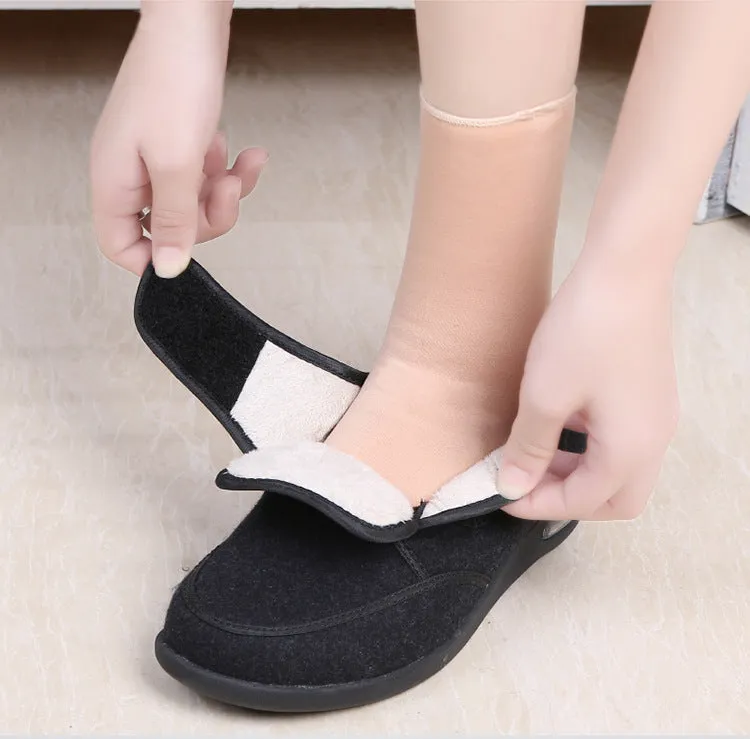 Cilool Plus Size Wide Diabetic Shoes For Swollen Feet Width Shoes-NW013Y