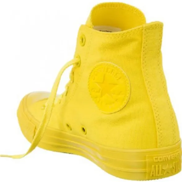 Converse scarpa sneakers da adulti in tela CTAS Hi 152700C giallo aurora