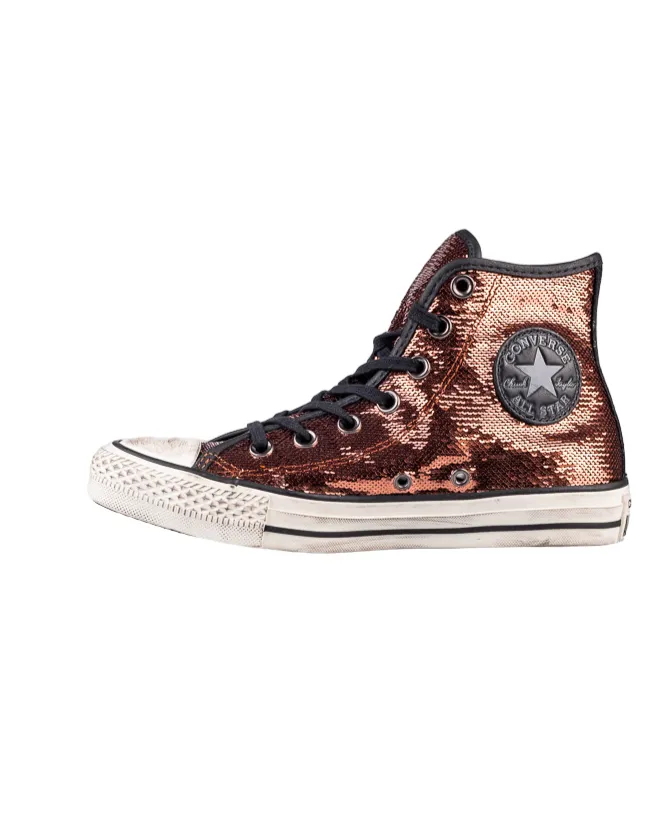 Converse scarpa sneakers da donna con payette Distressed 559039C bronzo