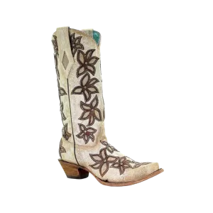 Corral Boots Women's Bone Overlay Boots