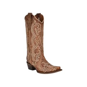 Corral Womens Brown Sequence Embroidery Boots