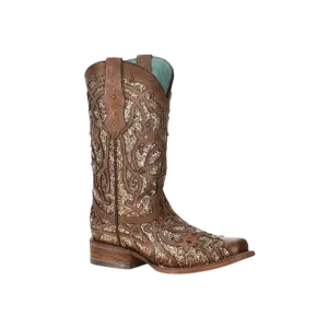 Corral Women's Glittered Square Toe Oryx Boots