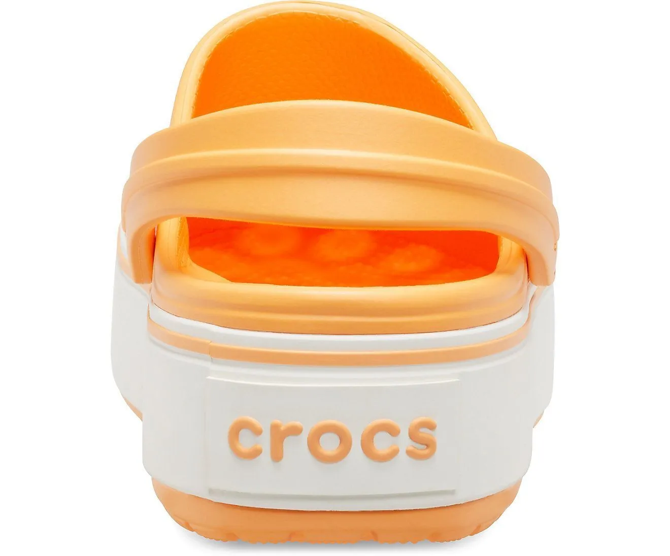 Crocband Platform Cantaloupe/White Unisex Clog-20543482s