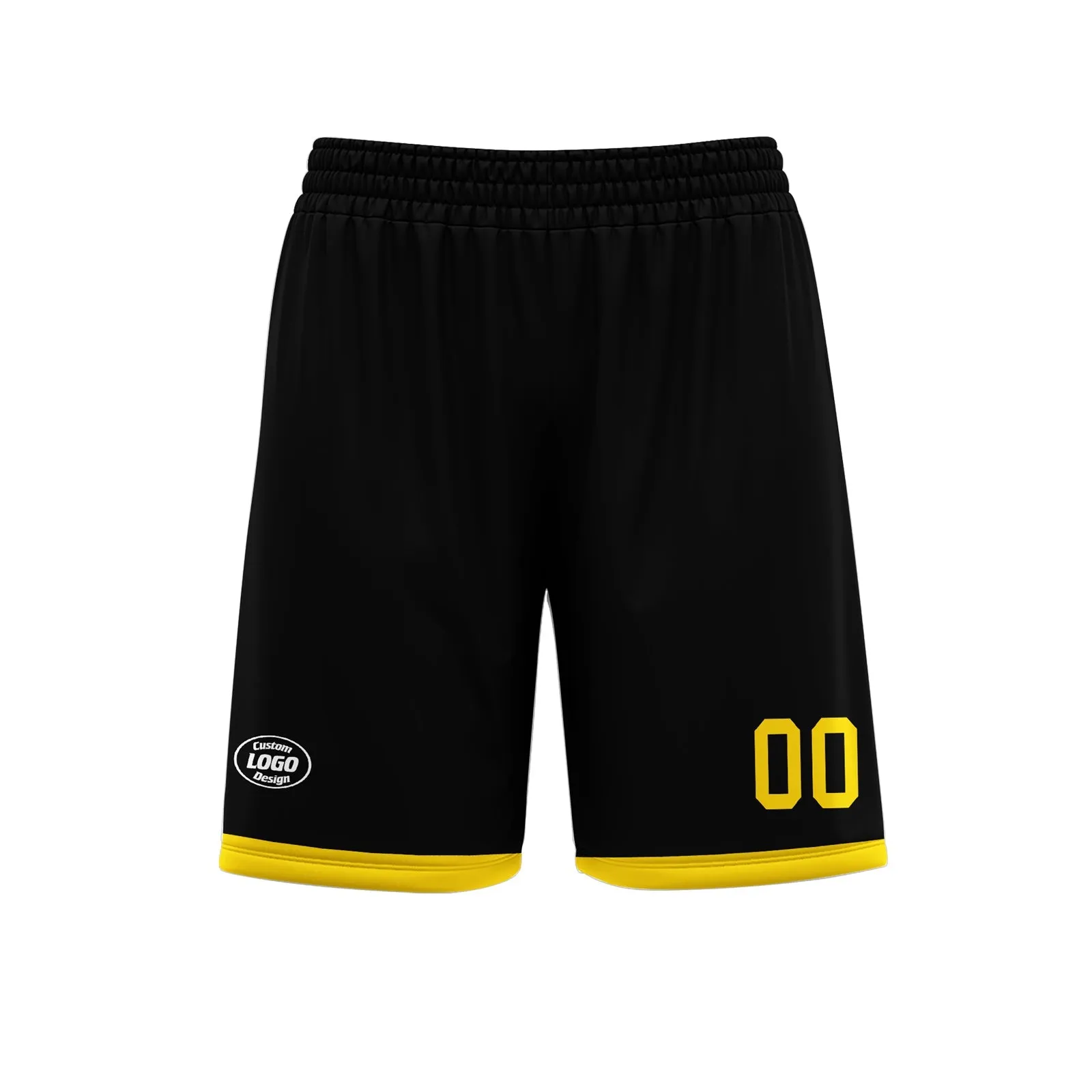 Custom Yellow Black Soccer Sets Jersey Personalized SCJ101-D020131-7