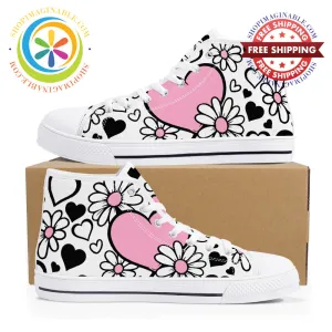 Daisy Love High Top Canvas Shoes