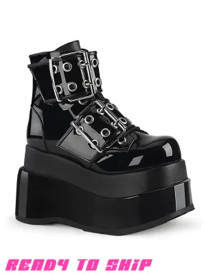 DEMONIA BEAR 104 PLATFORM BOOTS - BLACK