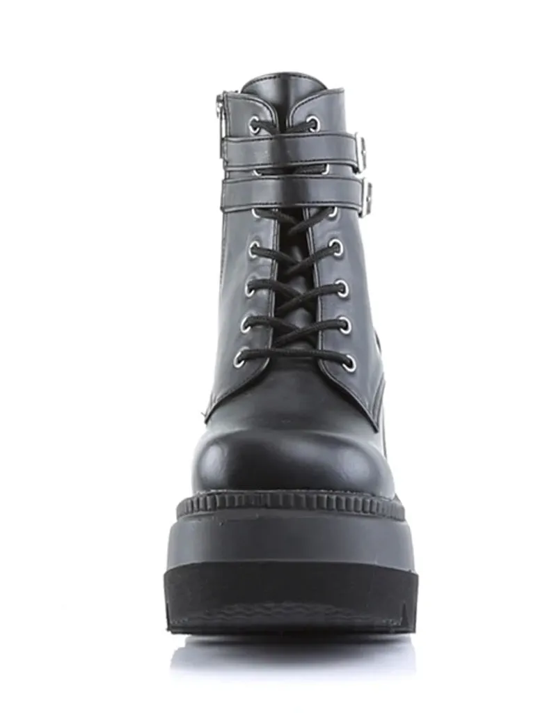 DEMONIA SHAKER 52 PLATFORM BOOTS - BLACK