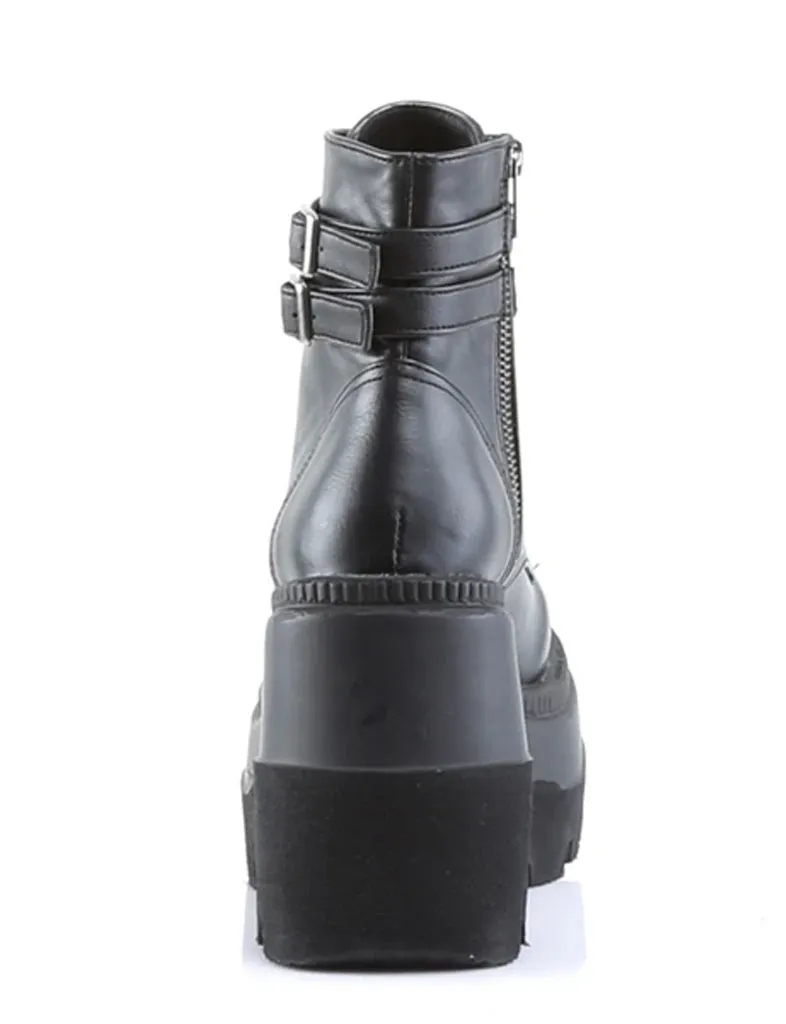 DEMONIA SHAKER 52 PLATFORM BOOTS - BLACK