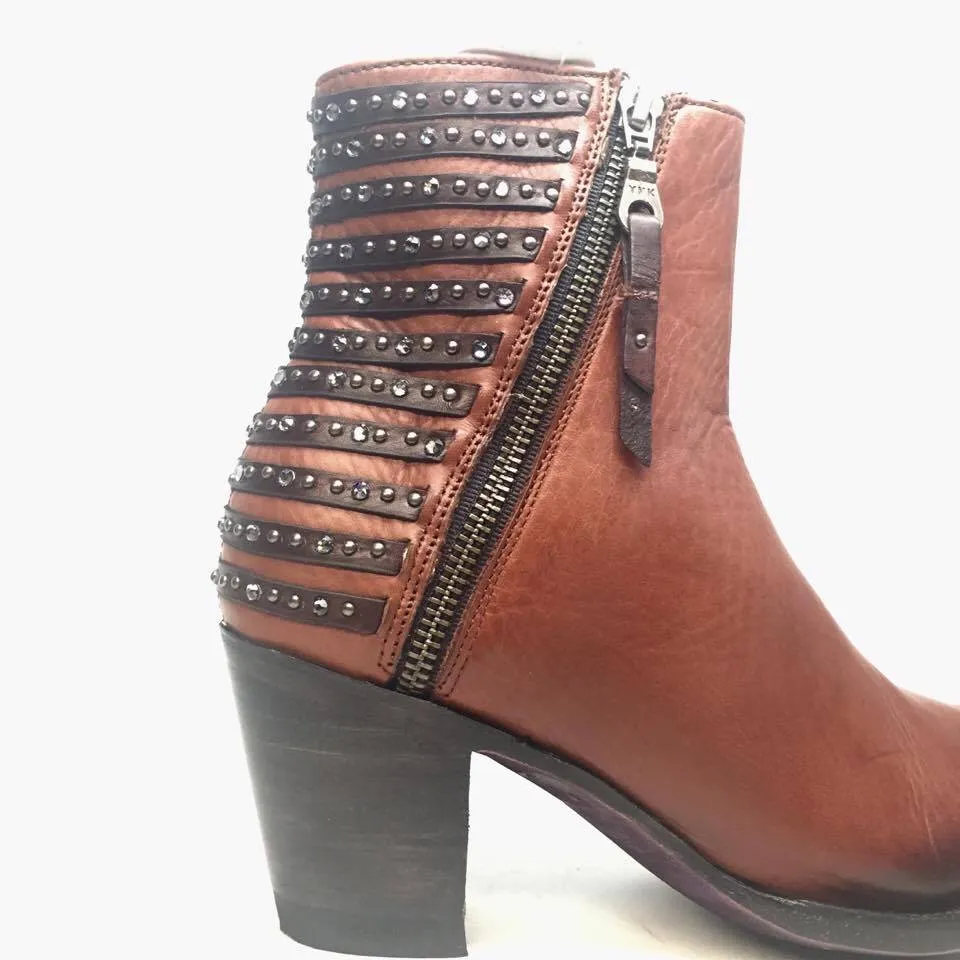 Denver Boots Lady Gabriel Tan Ankle Boots