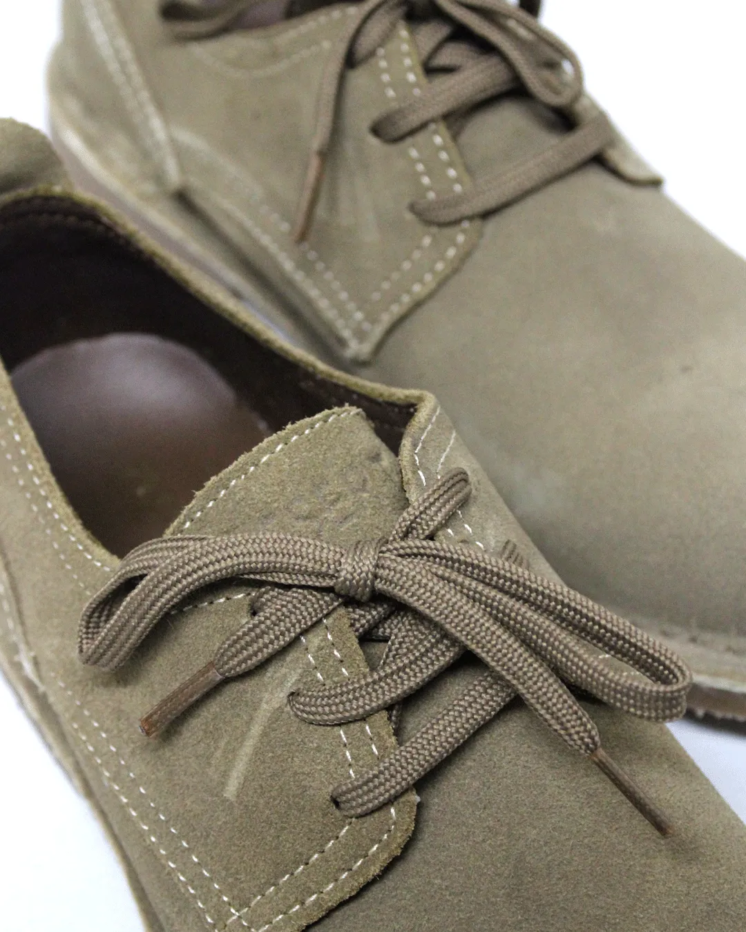 DESERT Vellie Light Khaki Suede Commando Shoe