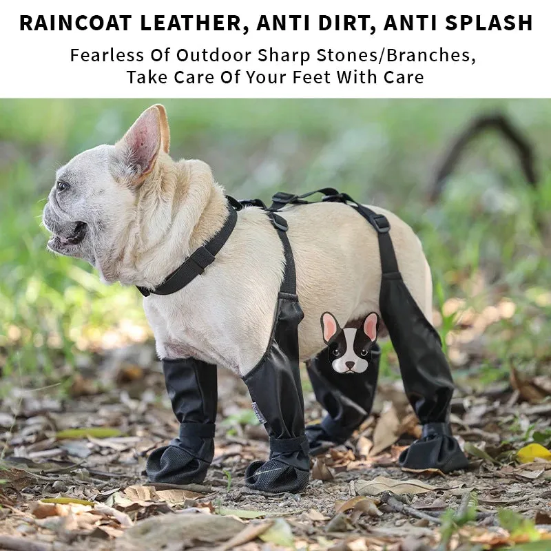 Dog Shoes - Waterproof Rainshoe for Small, Medium, Large Dogs - Anti-slip Rain Boots - Puppy Dog Pets Booties - Essential Pet Accessories